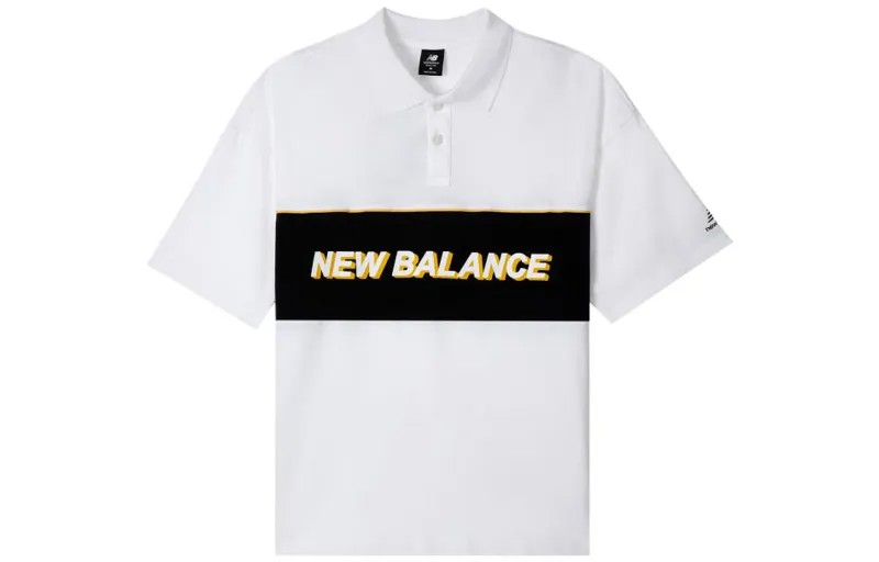 Рубашка поло мужская белая New Balance, белый
