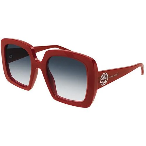 Солнцезащитные очки Alexander McQueen, красный, синий