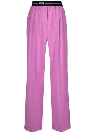 MSGM спортивные брюки с логотипом