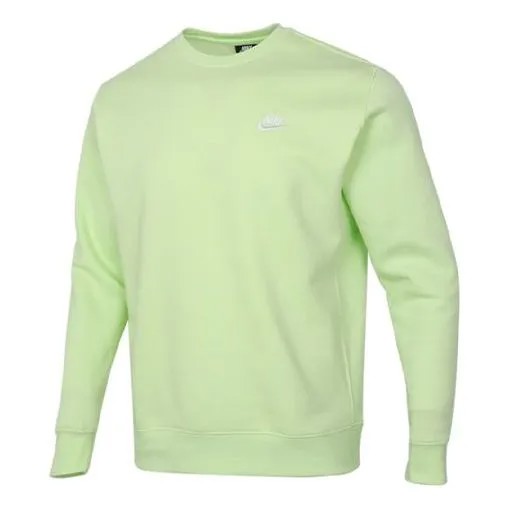 Толстовка Nike Sportswear Club Fleece Stay Warm Sports Pullover Round Neck Green, зеленый