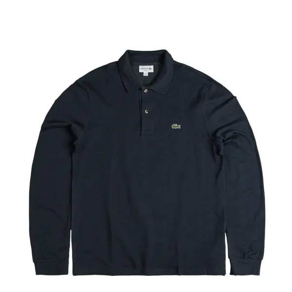 Футболка Long Sleeve Cotton Polo Shirt Lacoste, синий