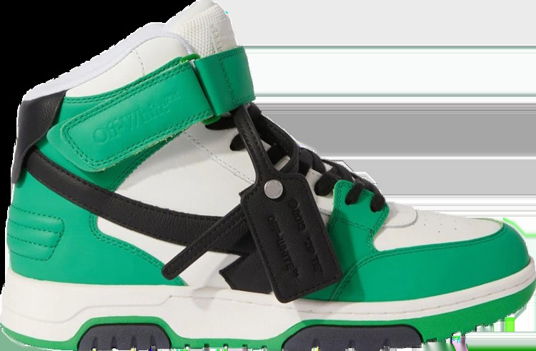 Кроссовки Off-White Out Of Office Mid 'Green Black', зеленый
