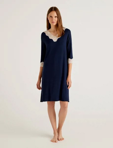 Ночная сорочка женская United Colors of Benetton CCC_3Z123C277 синяя S