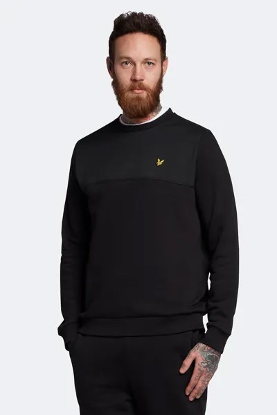Черная толстовка из софтшелла со вставкой Lyle & Scott, черный