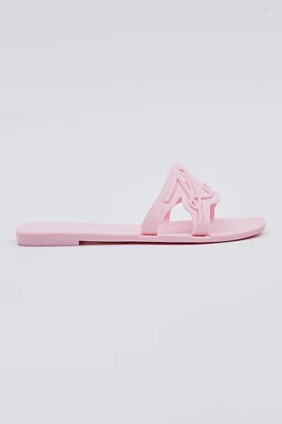 Резиновые тапочки с логотипом Karl Lagerfeld, розовый