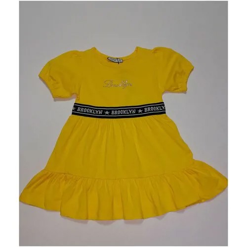 Платье, размер 116 рост, желтый