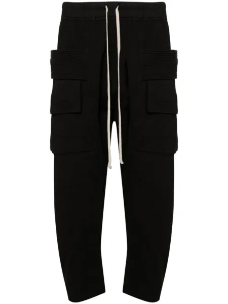 Rick Owens DRKSHDW укороченные брюки карго Creatch, черный
