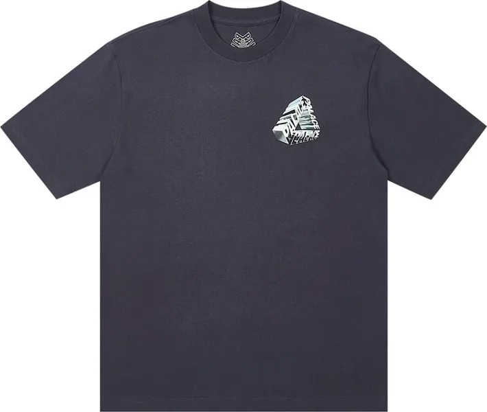 Футболка Palace Tri-Chrome T-Shirt 'Navy', синий
