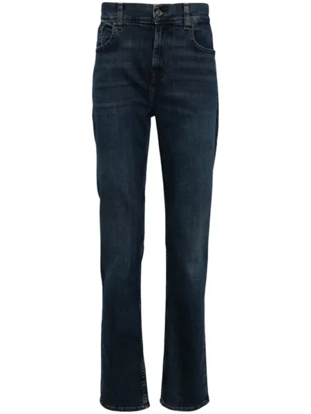 7 For All Mankind узкие джинсы, синий