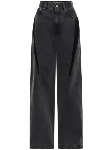 Широкие джинсы Dion Lee, черный