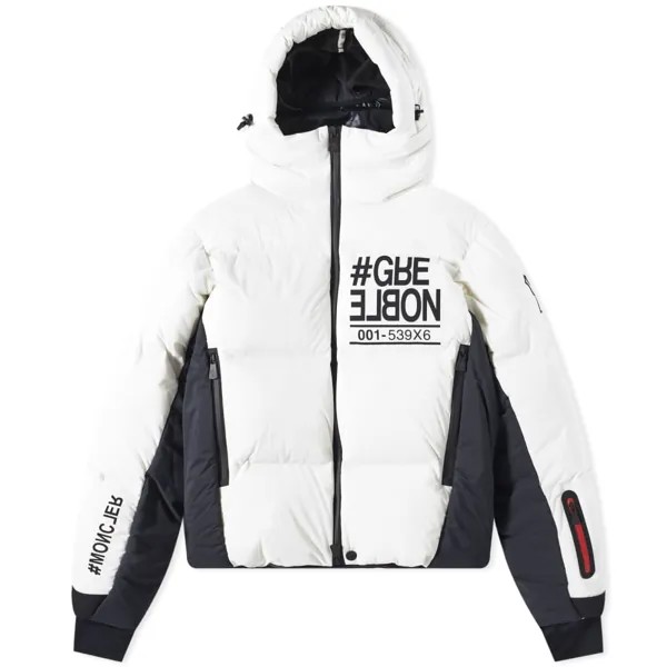 Moncler Grenoble Pramint Утепленная нейлоновая куртка, белый