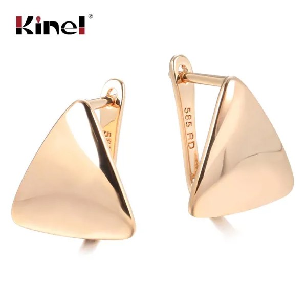 Kinel Розовое золото Треугольник Современная мода Серьги