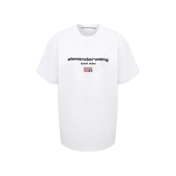 Хлопковая футболка Denim X Alexander Wang