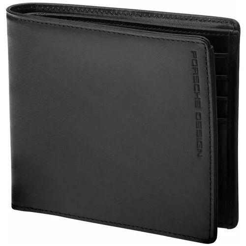 Кошелек Porsche Design PD09-12-19116-01, фактура гладкая, черный