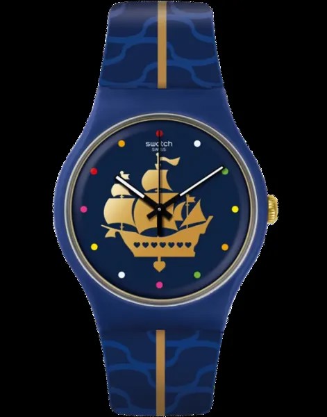 Наручные часы мужские Swatch SUOZ263 синие