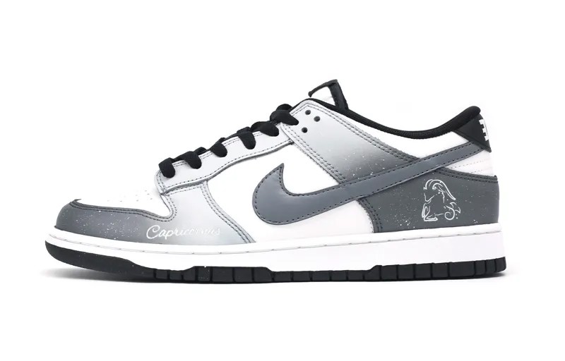 Кроссовки Nike Dunk Skateboarding Shoes Unisex Low-top Black/white/gray, черный/белый/серый