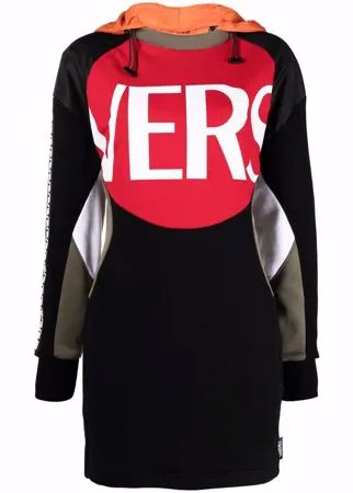 Versace платье-джемпер со вставками