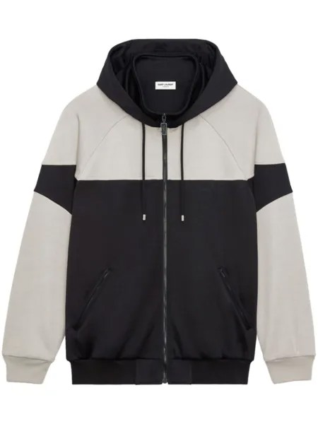 Saint Laurent куртка с капюшоном, черный
