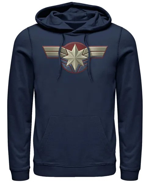 Мужской костюм Капитана Марвел с логотипом на груди, пуловер с капюшоном Marvel Fifth Sun