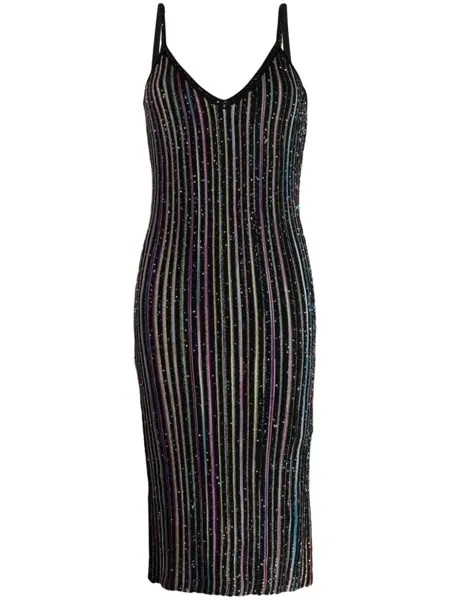 Missoni трикотажное платье с блестками, черный