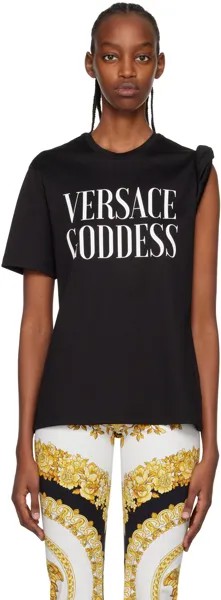 Свернутая футболка Black Goddess Versace