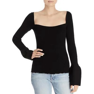 Женский черный шерстяной вязаный пуловер в рубчик 3.1 Phillip Lim XS BHFO 1000