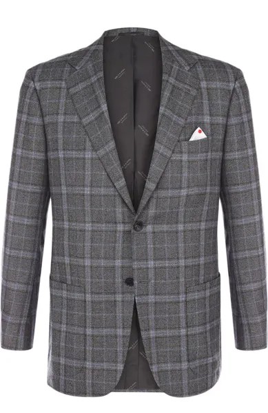 Однобортный пиджак из кашемира Kiton