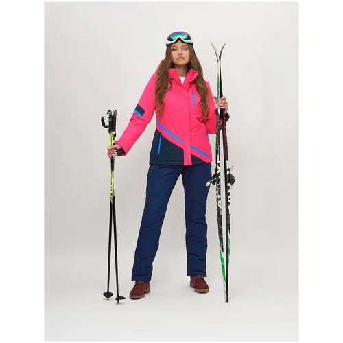 Горнолыжный комплект с полукомбинезоном MTFORCE, зимний, силуэт полуприлегающий, карманы, карман для ски-пасса, капюшон, мембранный, утепленный, водонепроницаемый, размер S, зеленый