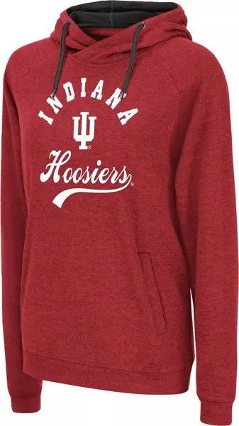 Colosseum Женские худи Indiana Hoosiers малинового цвета