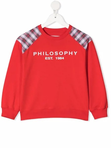 Philosophy Di Lorenzo Serafini Kids толстовка в клетку с логотипом