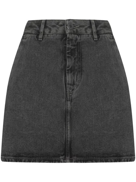 AMI Paris high-waisted denim mini skirt