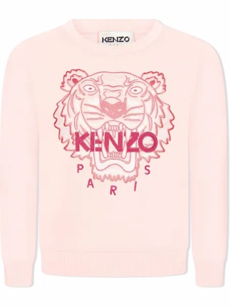 Kenzo Kids толстовка с вышивкой Tiger