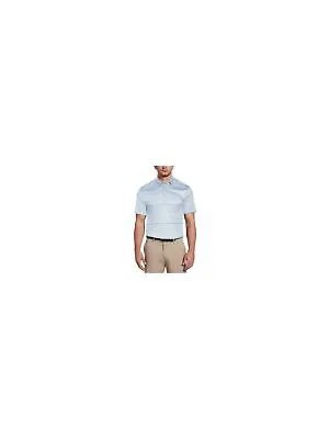 HYBRID APPAREL Мужская спортивная футболка-поло S с коротким рукавом в серебристую полоску