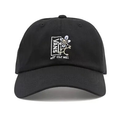 Кепка Vans Camburn Curved Bill Jockey Strapback Hat (черная) Неструктурированная кепка