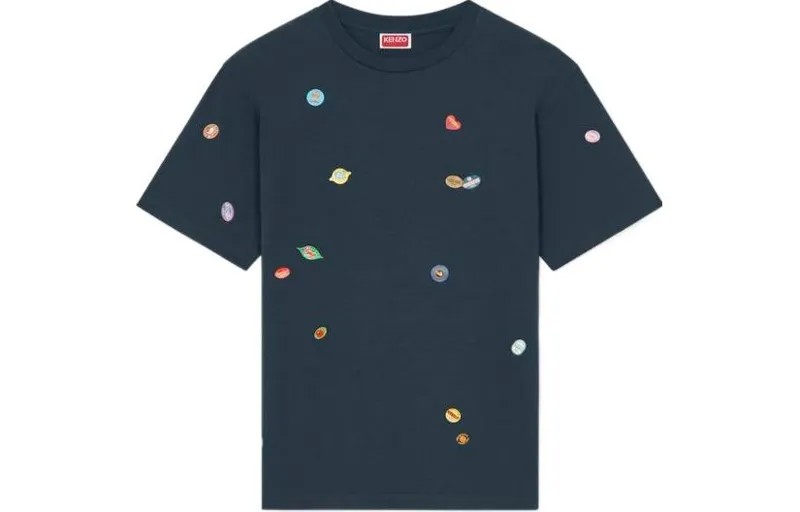 Футболка мужская темно-синяя Kenzo, синий