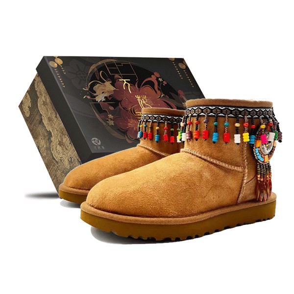 CLASSIC MINI Зимние ботинки женские рыже-желтые Ugg