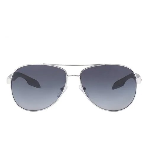 Солнцезащитные очки Prada, серебряный, серый