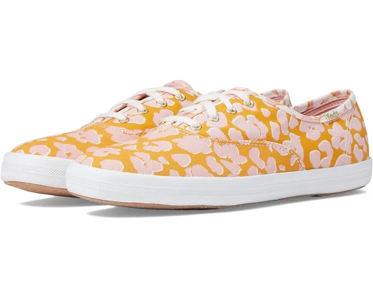 Кроссовки Keds Champion Spot Print, цвет Yellow/Pink