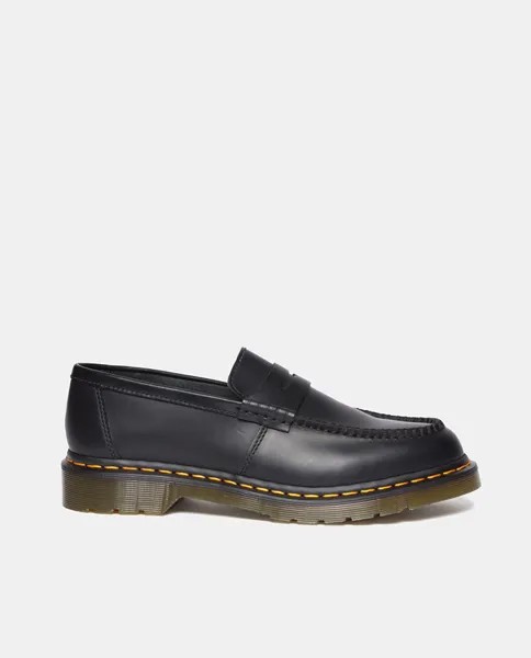 Женские кожаные лоферы Penton с платформой и деталями-маской Dr. Martens, черный