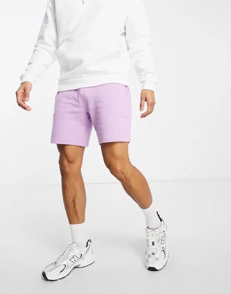 Сиреневые трикотажные шорты Farah-Фиолетовый цвет