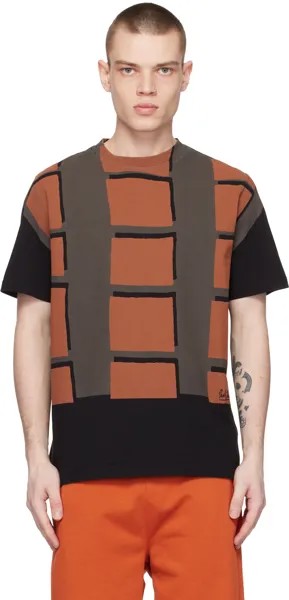 Черная клетчатая футболка Paul Smith