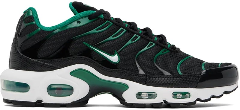 Черно-зеленые кроссовки Air Max Plus Nike