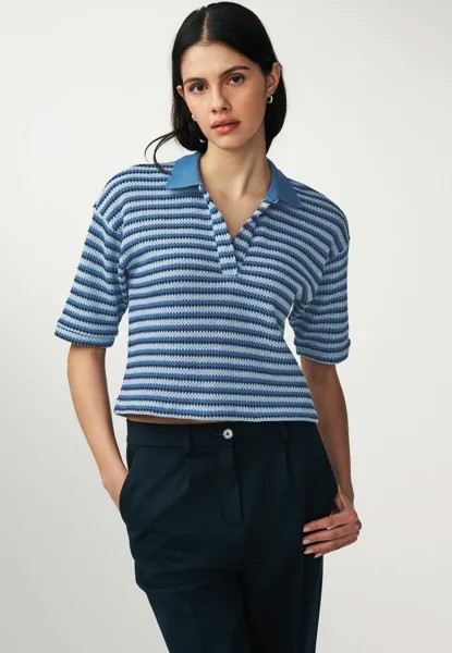 Рубашка-поло SHORT SLEEVE REGULAR FIT Next, цвет blue