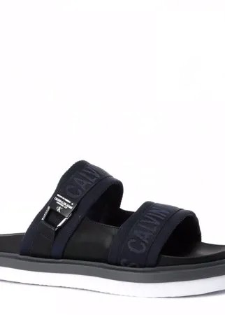 Мужские шлепанцы CALVIN KLEIN JEANS FLAT SANDAL TWOSTRAPS YM0YM00008 цв. темно-синий 43 EU
