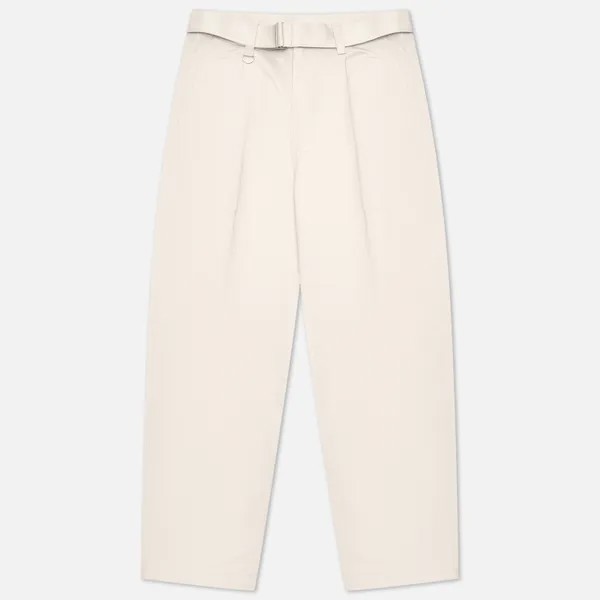 Мужские брюки SOPHNET. Stretch Chino Belted Tuck Hem Code Tapered серый, Размер L