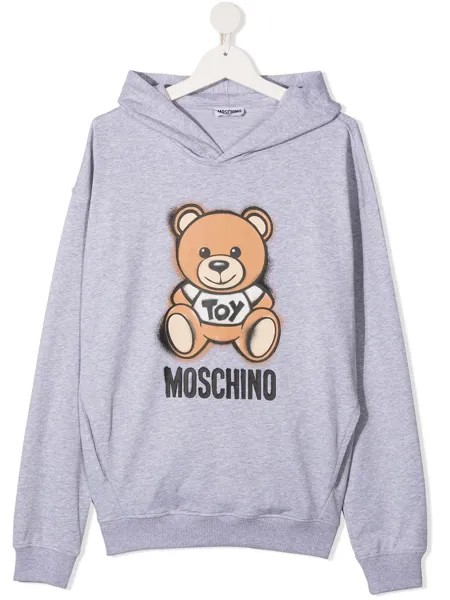 Moschino Kids худи с принтом