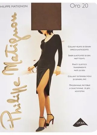 Колготки Philippe Matignon Oro, 20 den, размер 5-MAXI-XL, glace (коричневый)