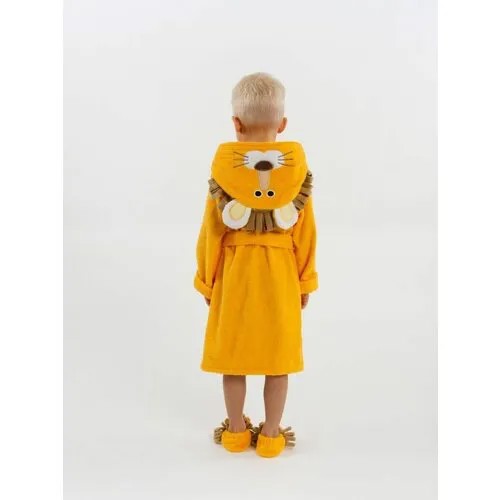 Халат  Fluffy Bunny, размер 104-110, желтый
