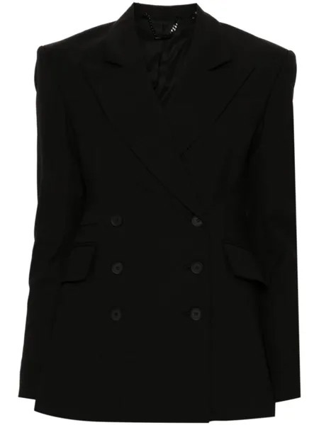 AllSaints двубортный пиджак Sevenh, черный