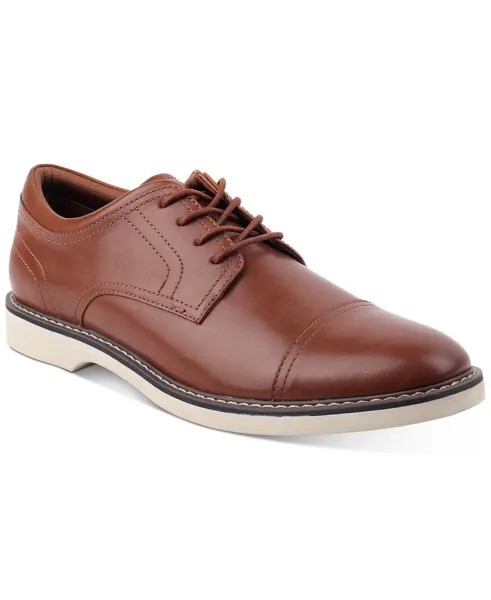 Мужские классические оксфорды theo cap toe, созданные для macy's Alfani, коричневый